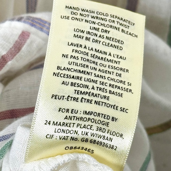 Anthropologie Akemi + Kin Sleeveless Asymmetrical Lined Cotton Maxi Dress Sz XS - Picture 11 of 12